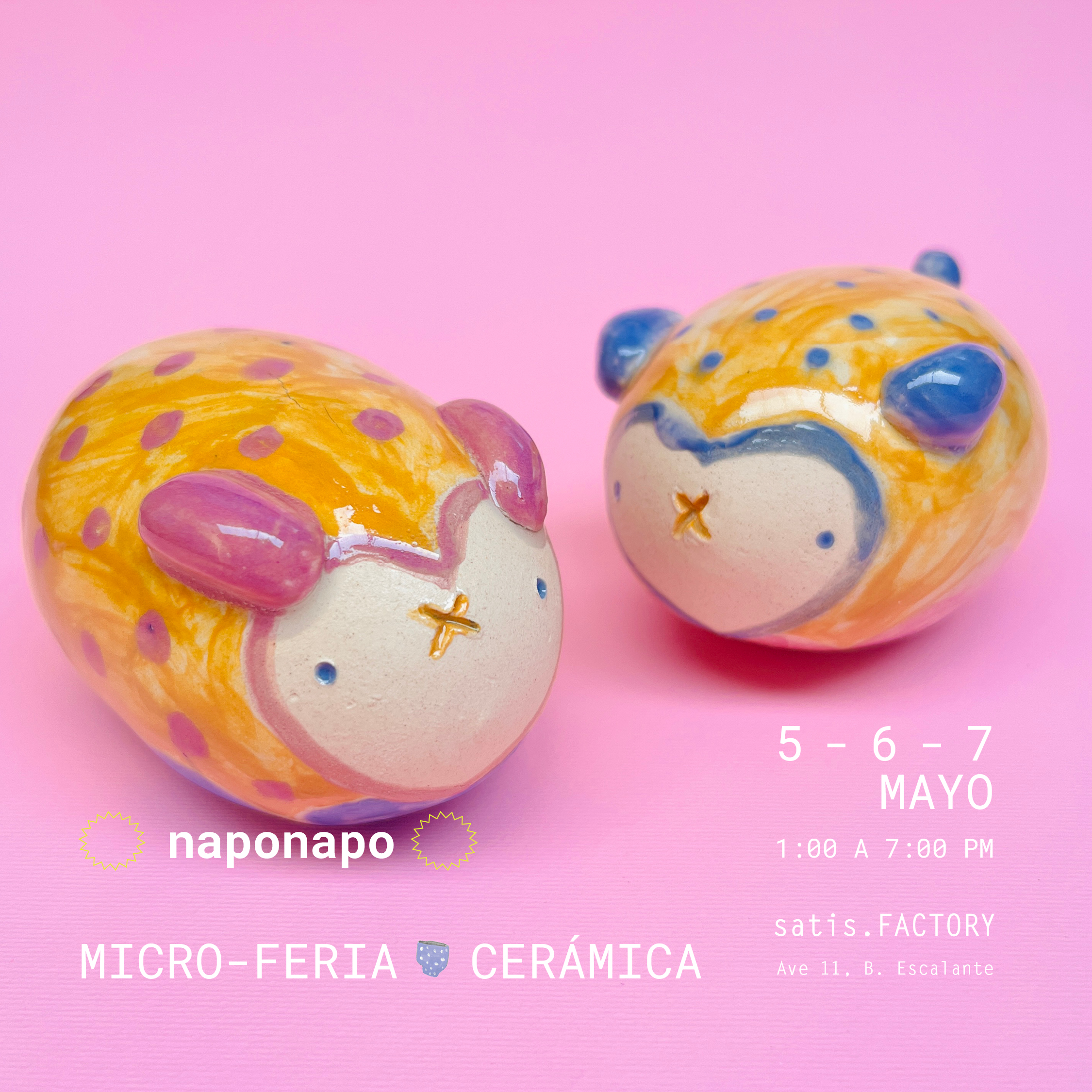 Read more about the article naponapo en la Feria de Ceramistas de satis.FACTORY!